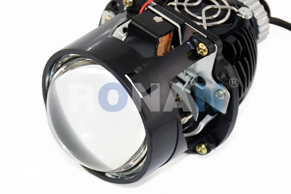 Ronan 2.5INCH 42W 6000K HD Bi-LED Projector Lens Dual LED Chips for H1 H4 H7 9005/9006 Socket Car Lossless Upgrade Retrofit