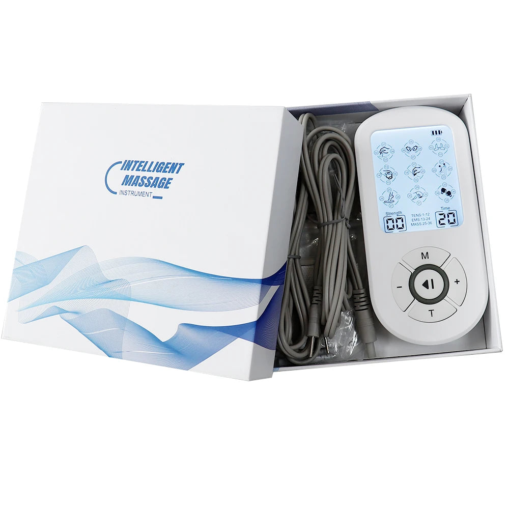 Professional 36 Modes TENS Pulse Rechargeable Machine EMS Muscle Stimulator Back Waist Body Massage Relax Electrostimulator Use