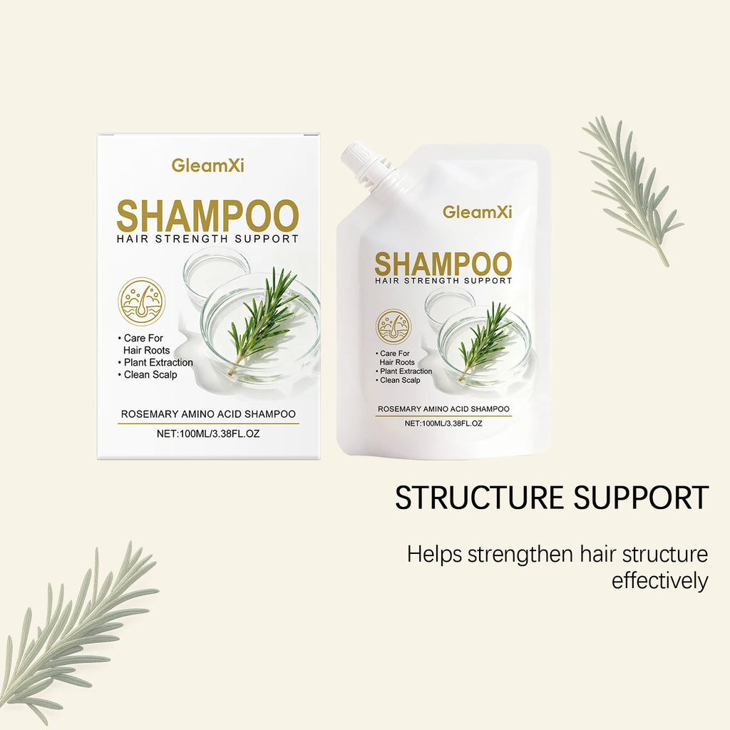 Rosemary Amino Acid Volumizing Shampoo - Gently Cleanses the Scalp, Naturally Voluminous, Smooth, and Shiny