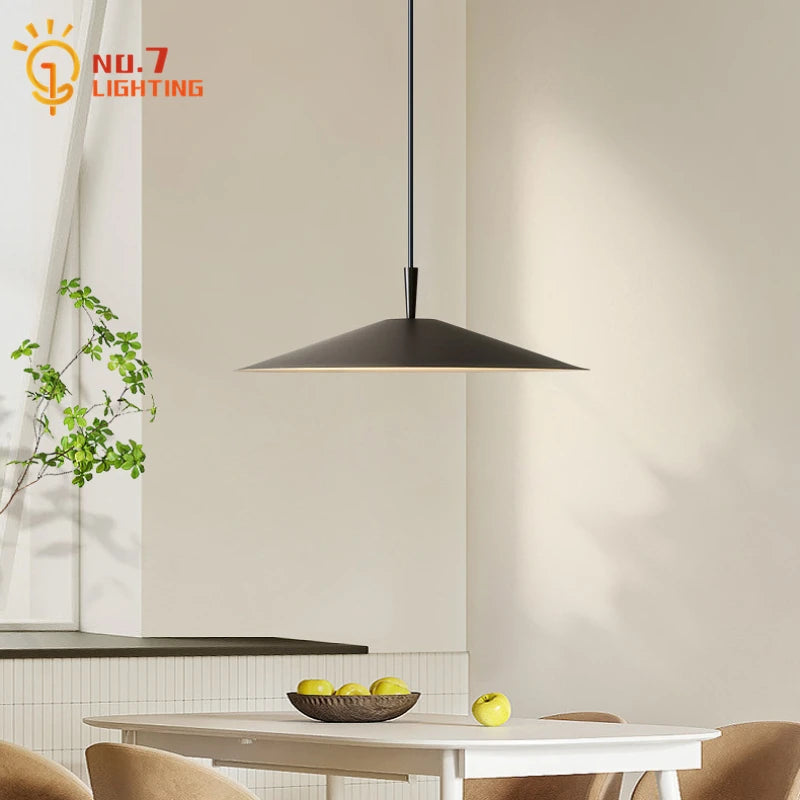 Modern Minimalist Black/White Designer Ceiling Chandelier Lights Modern LED Indoor Lighting Living/Dining Room Kitchen Island