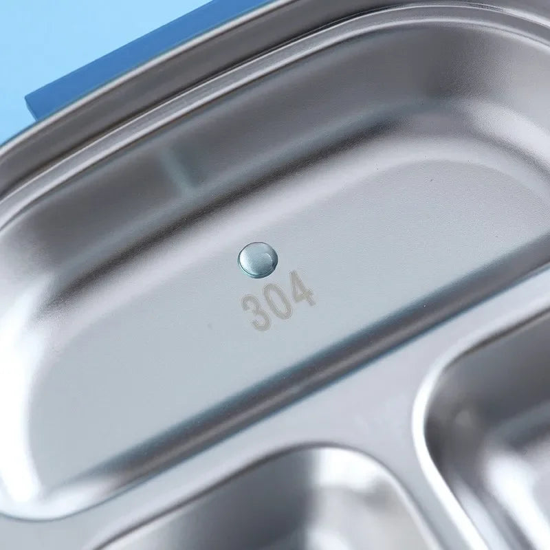 Bento Box Outing Tableware 304 Portable Stainless Steel Lunch Box Baby Child Student Outdoor Camping Picnic Food Container
