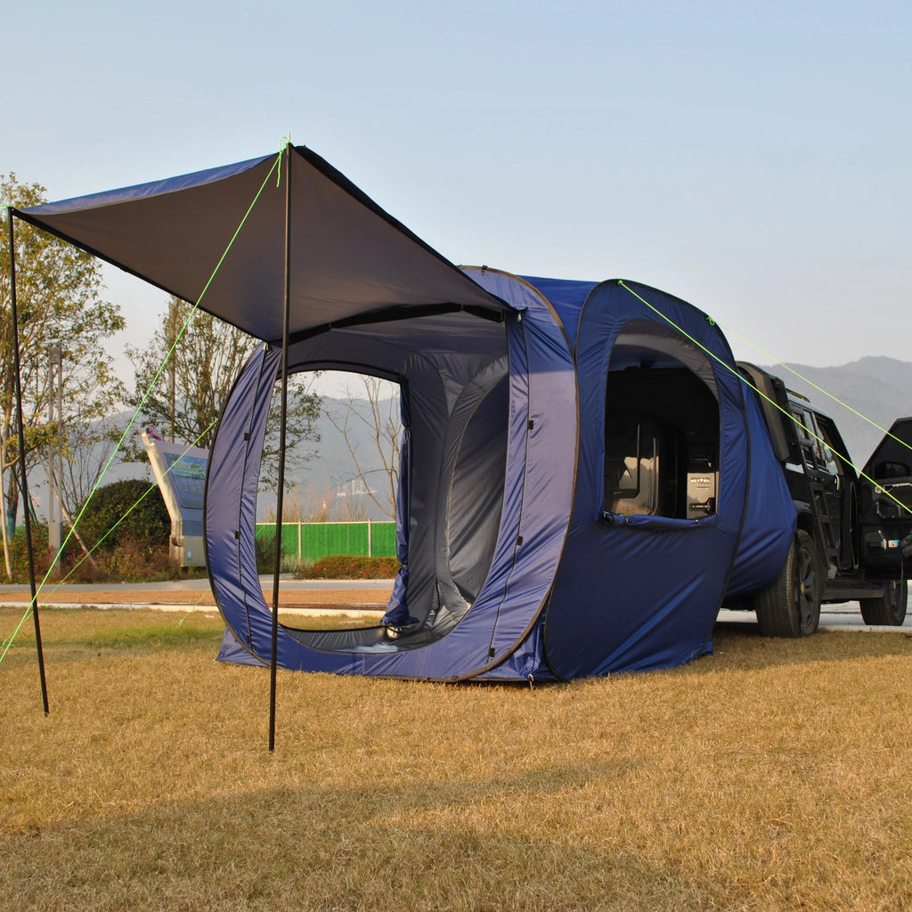 Car Tent trailer Tent, Car Tailgate Tent,Pop Up Car Rear Tent, SUV Tents Car Tents for Campers Multipurpose Truck Tent