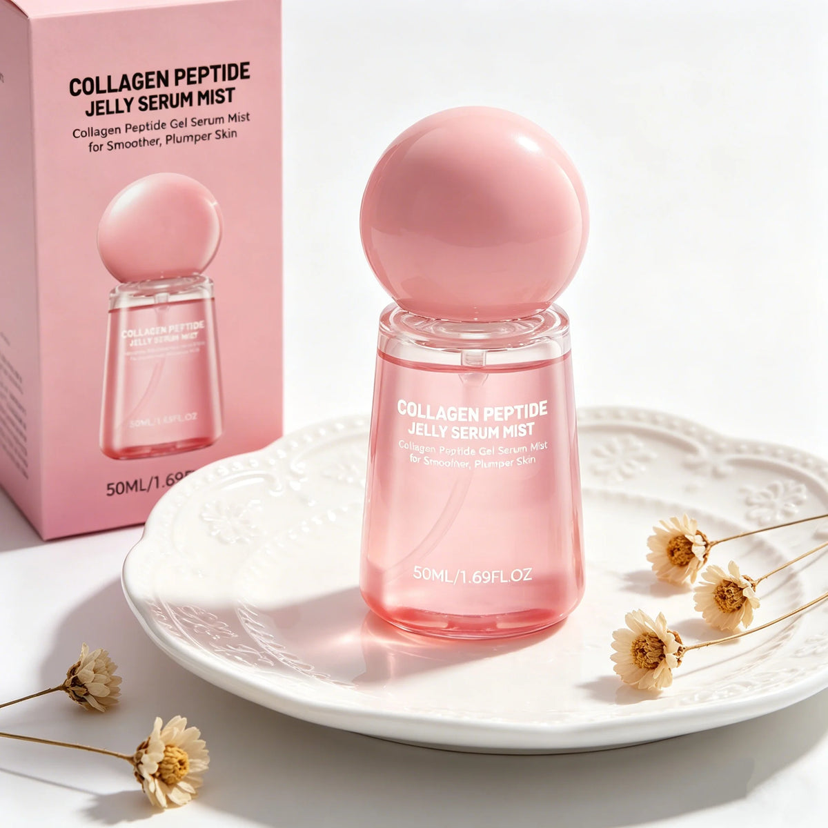 Women Jelly Face Essence Mist Fast Absorbing Non-Greasy Soothing Refreshing Skincare Collagen Facial Moisturizing Serum Sprays
