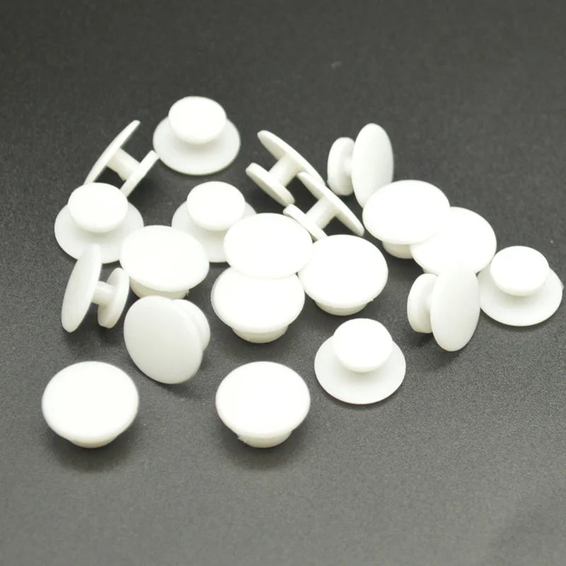100Pcs Round Buckle Shoe Charms Croc DIY Accesseries Plastic Button For Hole Shoes Garden Shoe Diy Croc Fastener Accessories
