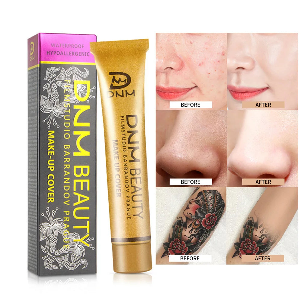 DNM High Quality Covering Concealer Makeup Moisturizing Face Concealer Foundation Waterproof Lasting Concealer Covering Cream