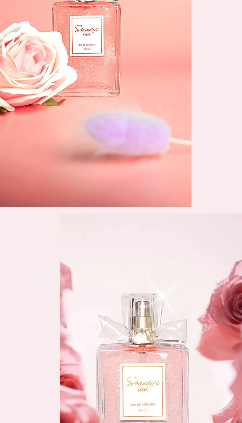 Rose Women Perfume Long Lasting Fresh Eau De Parfum 50ml Elegant Floral Daily Wear Original Brand Fragrance Spray For Her