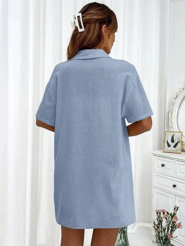 Solid Color Single Breasted Top Casual Loose Short Pants Sets Women Summer Women's 2 Pieces Suit Full Set Female Outfit Clothes