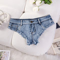 New Sexy Summer Denim Shorts Hot Pants Women's Low Rise Stretch Mini Denim Shorts Beach Party Clubwear