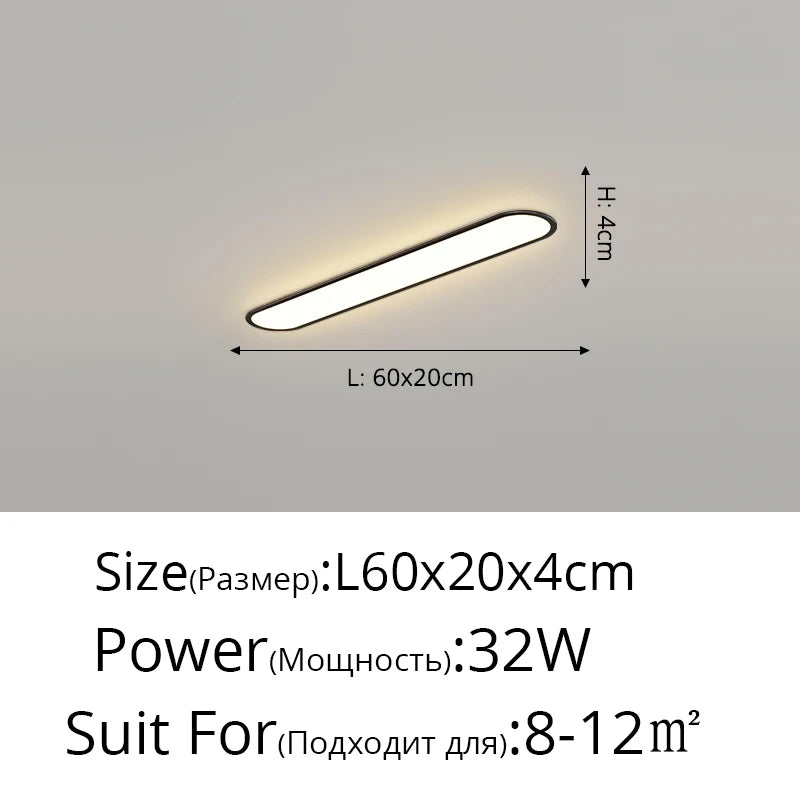 Led Ultra-thin Ceiling Light Long Corridor Aisle Lamp Home Balcony Lamps Simple Cloakroom Bedroom Porch Indoor Lighting Fixtures