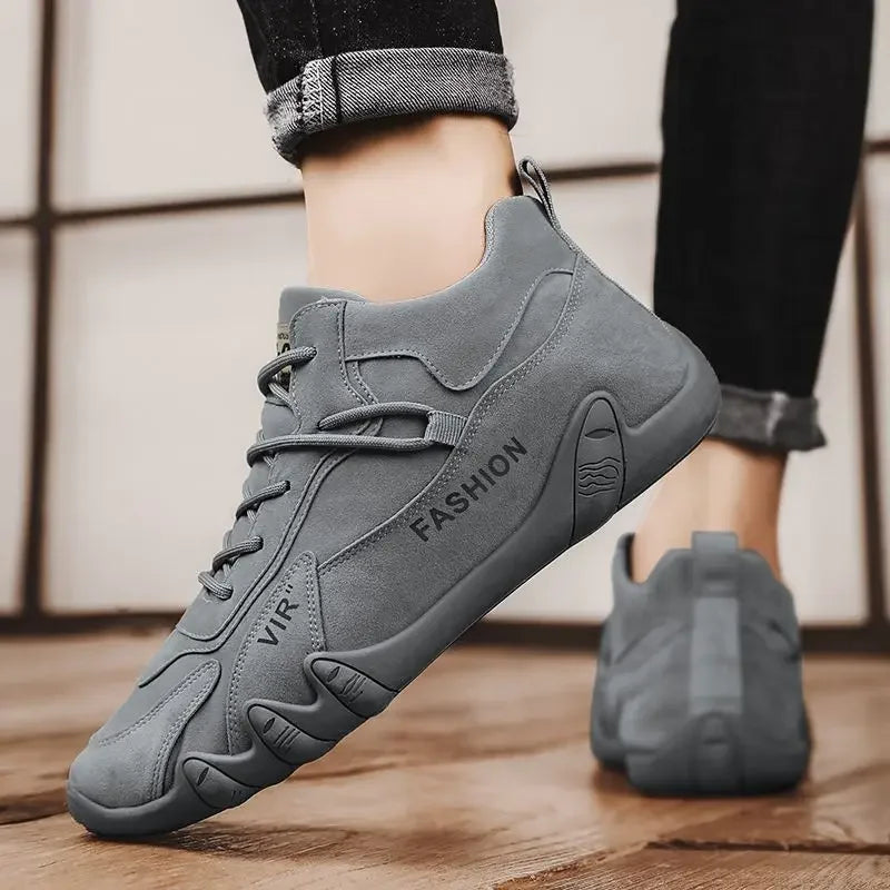 Sneakers for Men Autumn Flat Bottom Wear-resistant Workwear Anti Slip Men's Hiking Lightweight and Versatile Trendy Shoes Casual