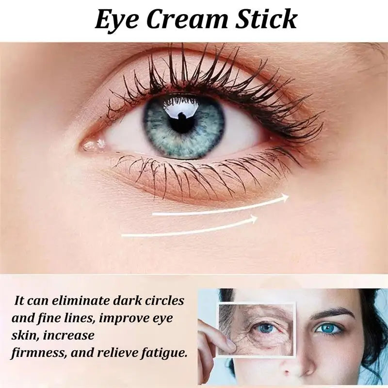 Snail Mucin Eye Cream Stick Wrinkle Removing Lightening Dark Circle Remove Eye Bag Anti-Puffiness Firming Fade Fine Lines