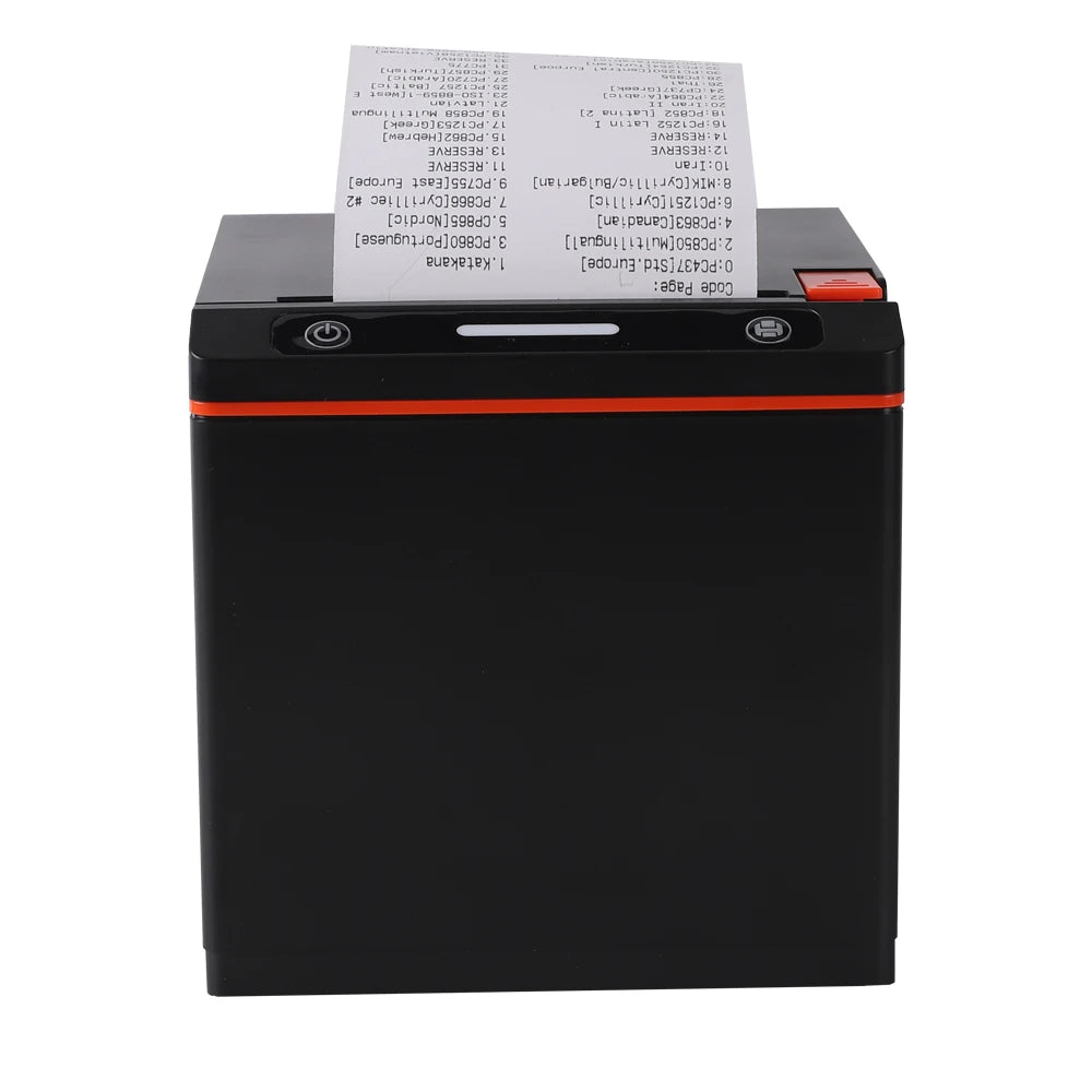 HS-KH80 Thermal Receipt Printer Datasheet Print width 72mm Printing speed 300mm/s Interface USB/ LAN/ Bluetooth/WIFI/4G
