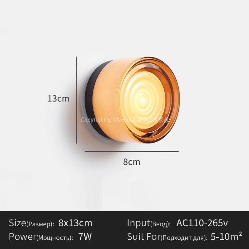 Postmodern Light Luxury Wall Lamp Nordic Minimalist Bedroom Living Room Creative Hallway Foyer Bedside Homestay Ceiling Light