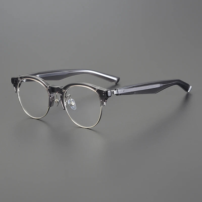Handmade Acetate Round Eyeglasses Frame Men High Quality Glasses Frames Women Vintage Spectacles Eyewear Japanese Designer M-92
