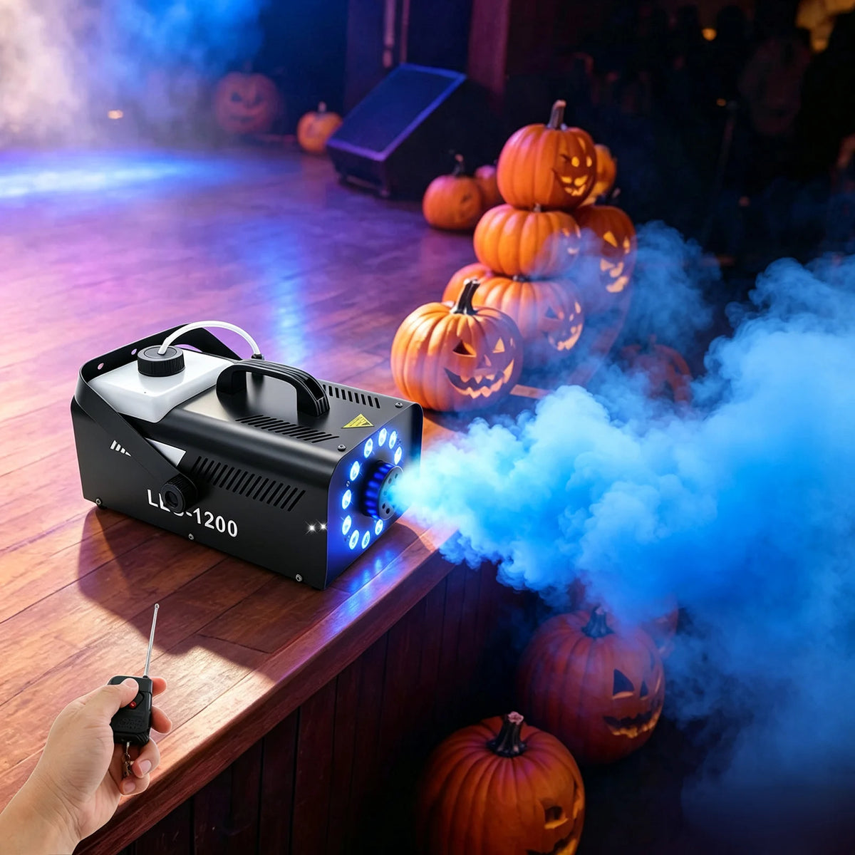 Fog Machine, Smoke Machine, Stage Smoke Machine for Parties, Birthdays, Halloween, 2.5L Tank, Wireless Remote