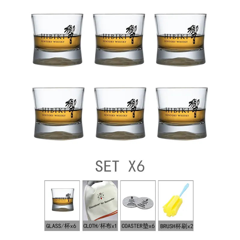 HIBIKI Whiskey Glass Crystal Cup Japanese Hazy Air Wine GlassXO Brandy Drinking Glasses Wineglass