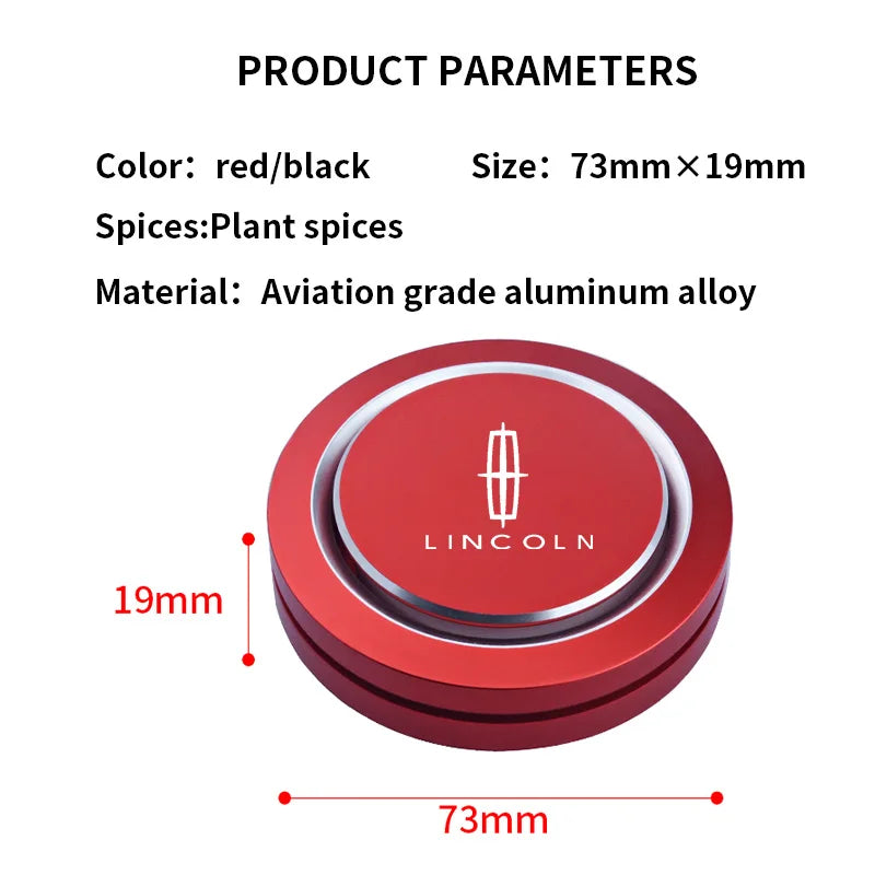 For Lincoln MKC MKT Nautilus Voyager MKZ Corsair Car Air Freshener Perfume Aromatherapy Lasting Deodorant Interior Accessories