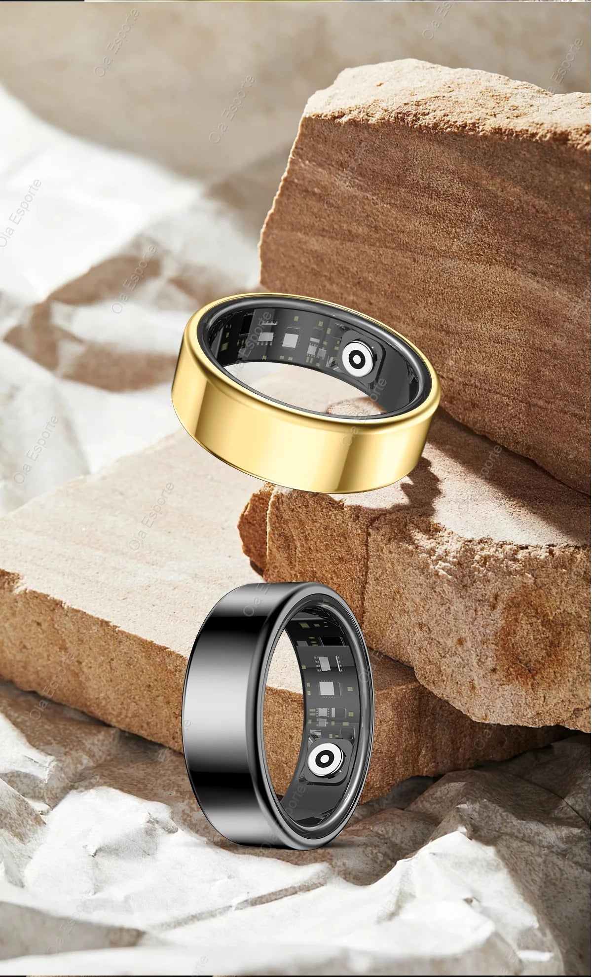2026 New Smart Ring Men Women, Heart Rate Blood Oxygen and Sleep Monitor Smartring IP68 & 5ATM Waterproof, Multi-sport Ring R11C