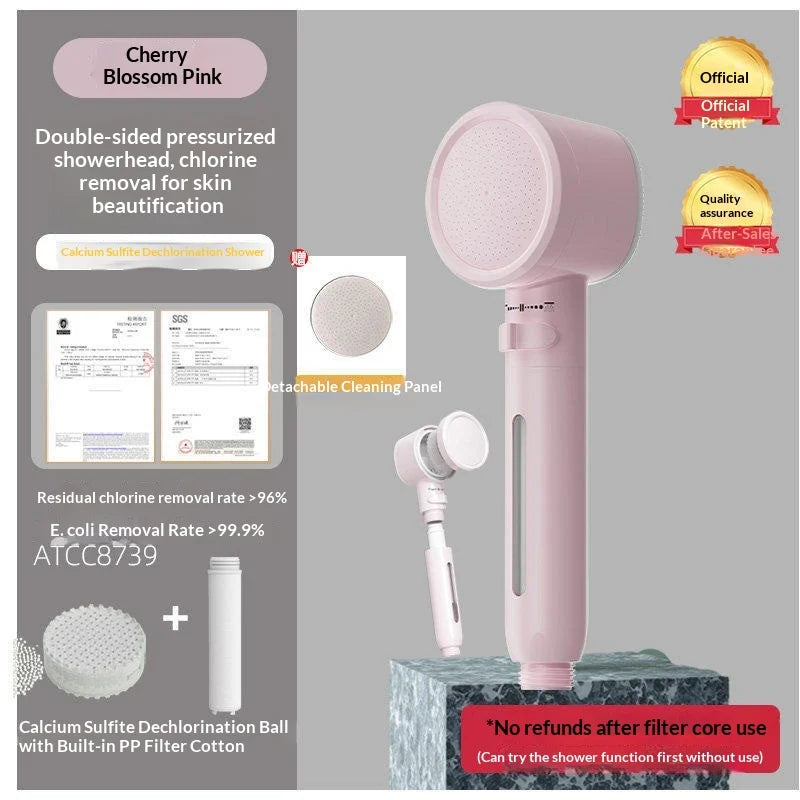 High Pressure Filter Shower Head, Dual Filtration Chlorine Removal Skin-Friendly