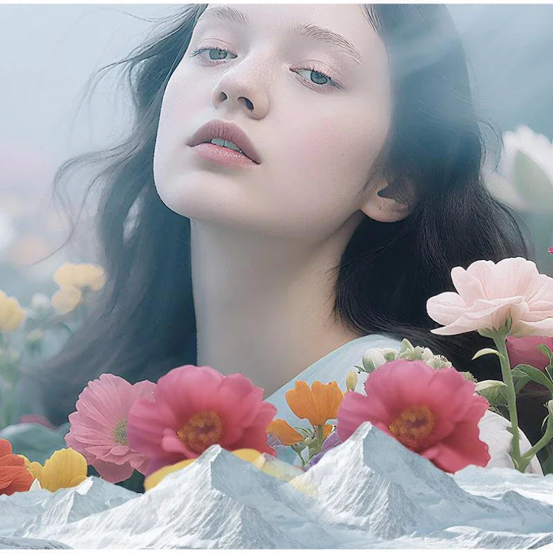 Saussurea Flower Perfume Spray,Women Clean Fresh Oriental Floral Scent,Bitter Orange Leaves/Moss/Tonka Bean/Amber Fragrance Mist