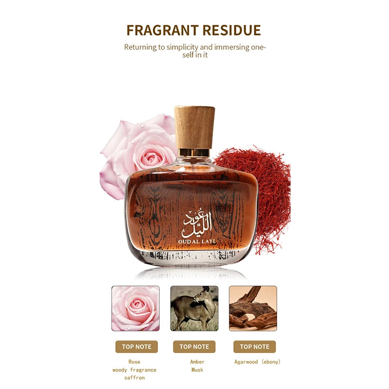 Arabian Perfume Oil For Women, Exotic Sandalwood & Oriental Scent, Long-lasting Strong Fragrance Mysterious Middle Eastern 100ml