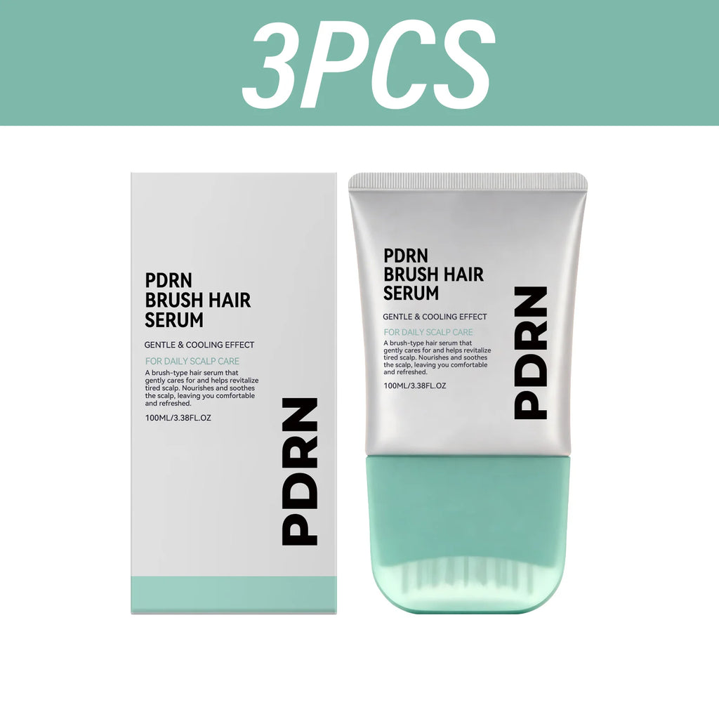 PDRN Hair Serum Cooling Brush Strengthen Hair Root Anti Hair Tired Scalp Nourishing Treatment for Scalp Massage Care Serum