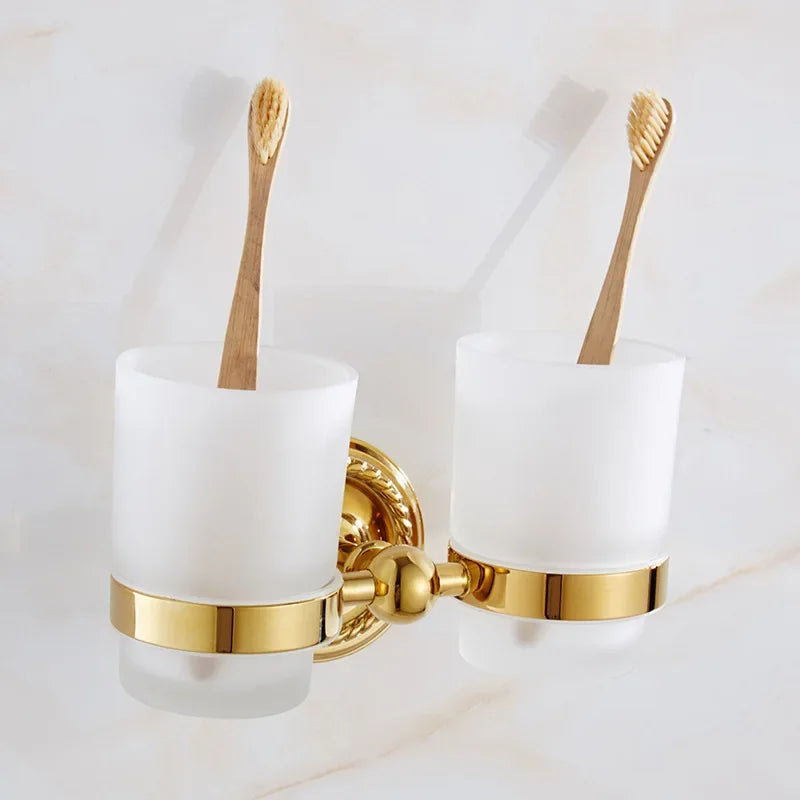 Luxury Gold Brass Bathroom Accessories Set,Robe hook,Paper Holder,Towel Bar,Towel Ring,bathroom sets, Gold Towel Rack,Soap Dish