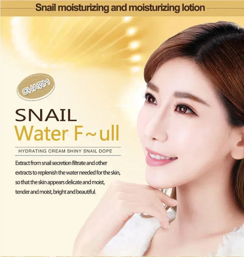 Snail Anti-Aging Face Cream Collagen Firming Fade Fine Lines Eye Massage Roller Anti Wrinkles Eye Bags Korean Skin Care Product