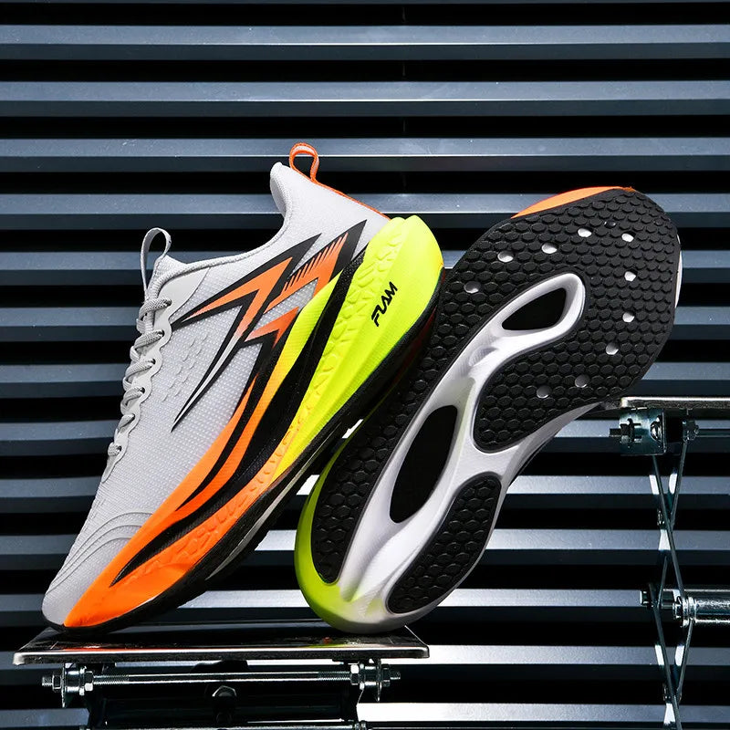 Running Shoes Speciality Marathon Men Sports Breathable Lightweight Carbon Board Women's Comfortable Athletic Nonskid Sneakers