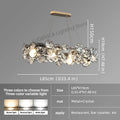 Modern Crystal Chandelier Luxury Villa Living Room Bedroom Dining Room Kitchen Modern LED Ceiling Hanging Lamp