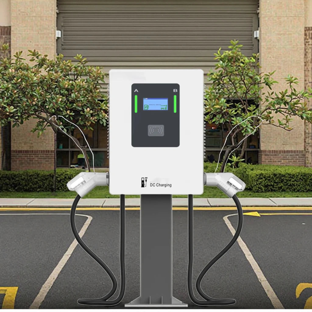 40KW DC Fast Charging Pile Electric Car DC EV Charger Station With Double  for Commercial and Industrial CCS2 With OCPP1.6J