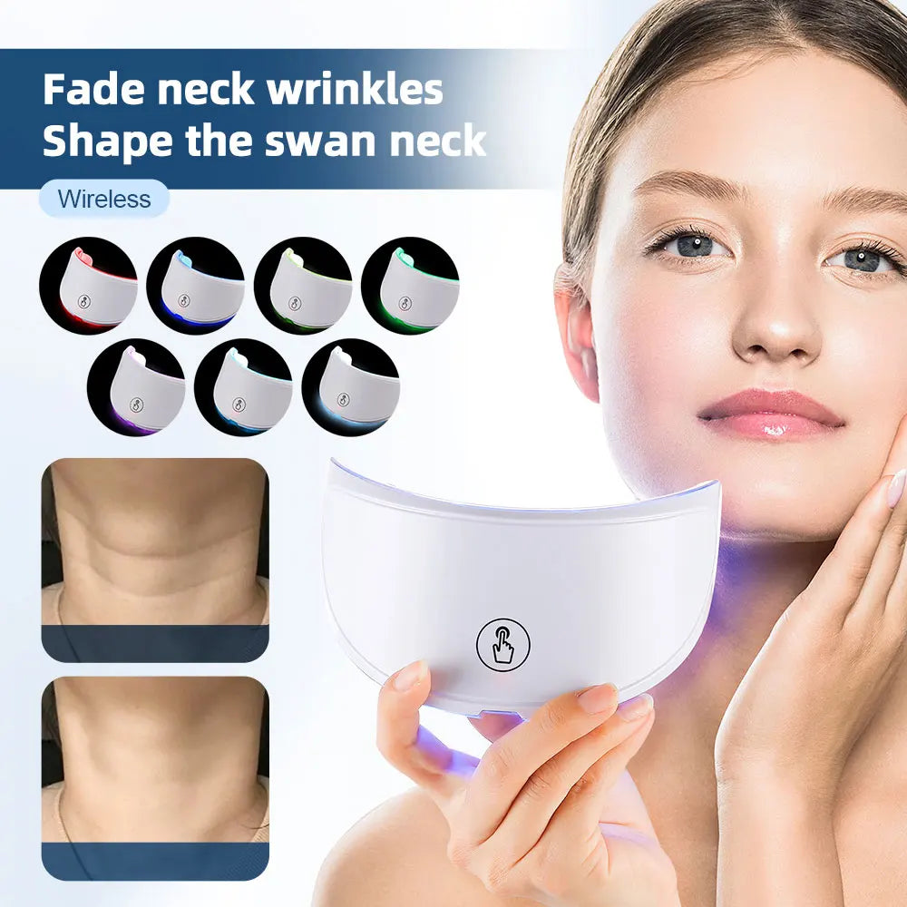 Foreverlily LED Facial Neck Beauty Machine Skin Rejuvenation Massager
