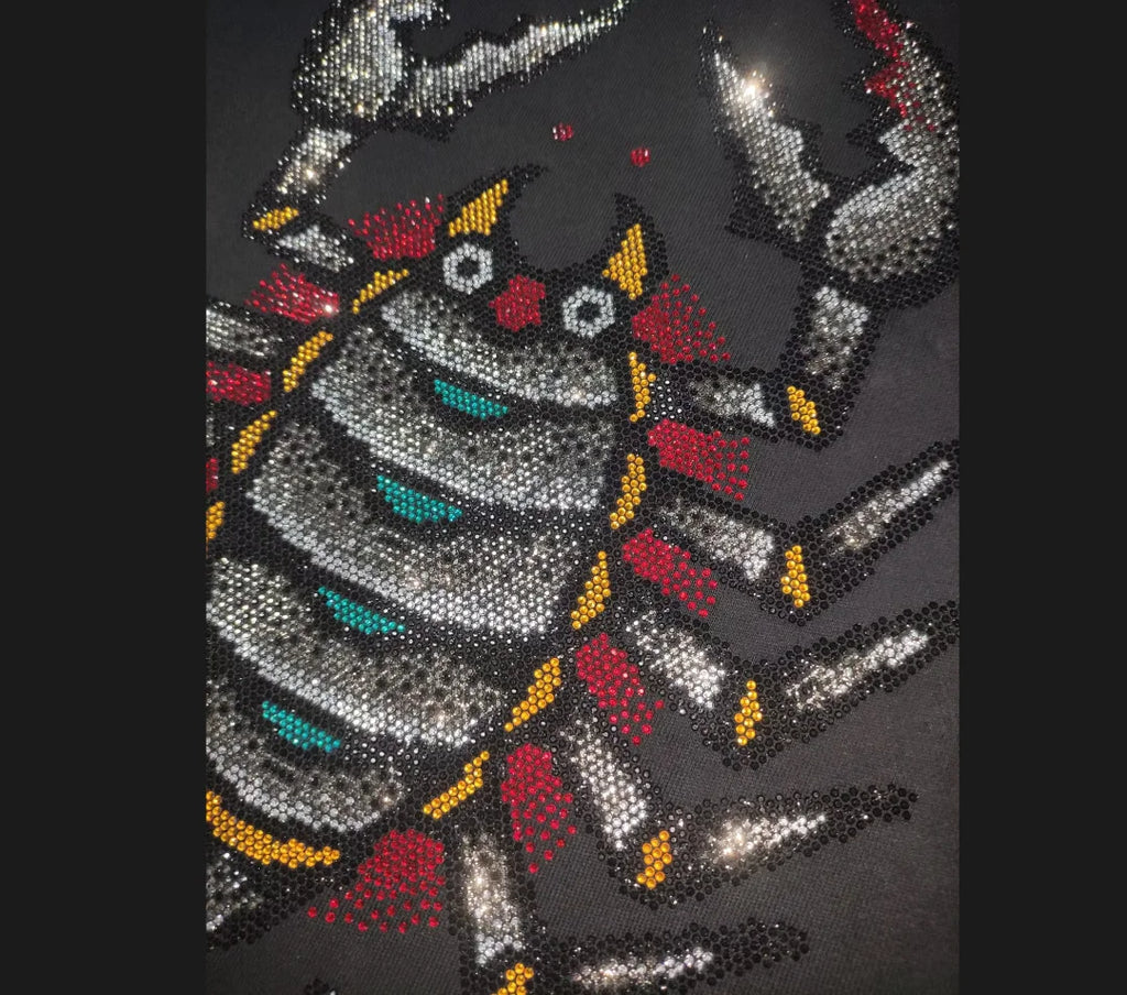 2025 Summer New Luxury Men's Fashion Skull Design Rhinestones T-Shirt Pure Cotton Crew-Neck Casual High Quality