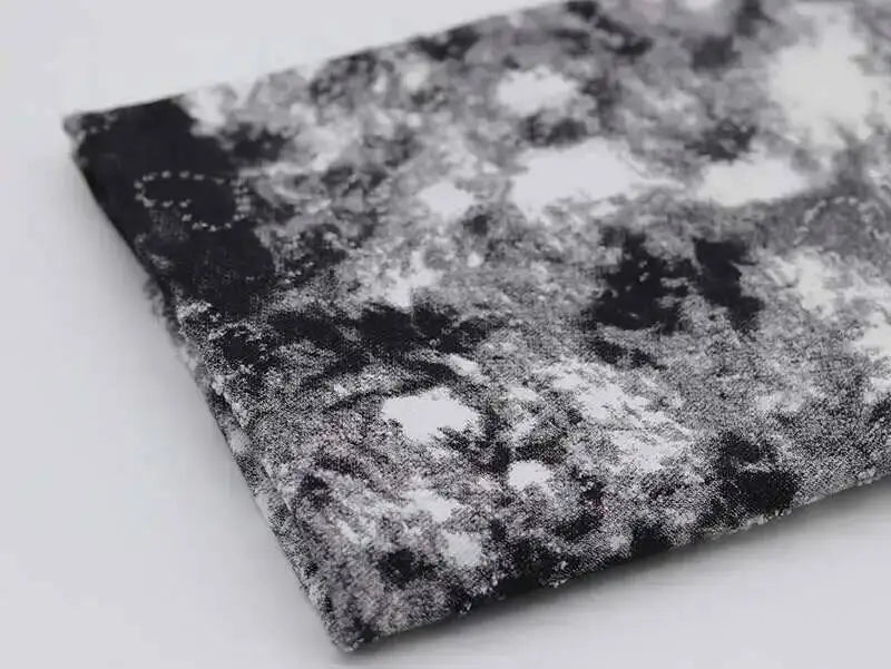 Tie Dye Denim Fabric DIY Washed Printed Sewing Jeans Dresses Bags Handbags Clothing Fabric