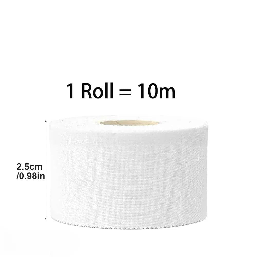 Sports Tape,Strong Tear-Off Non-Stick Residue Tape for Athletes,Support Sport Binding Bandage Cotton White Boxing Adhesive Tape