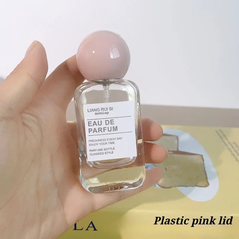 50ML 30ML Empty Clear Glass Spray Bottle Wood/plastic Lid Perfume Bottle Refillable Bottle Dispenser Fine Mist Portable Travel
