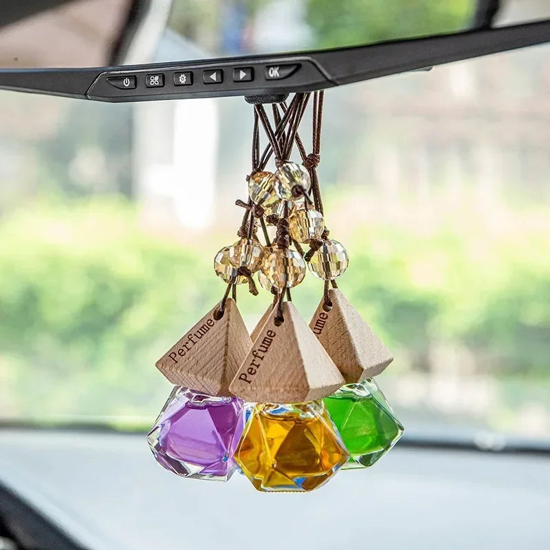 Car Aromatherapy Fragrance Pendent Bottle Perfume Diffuser Long-lasting Fragrance Air Freshener Car Accessories Interior