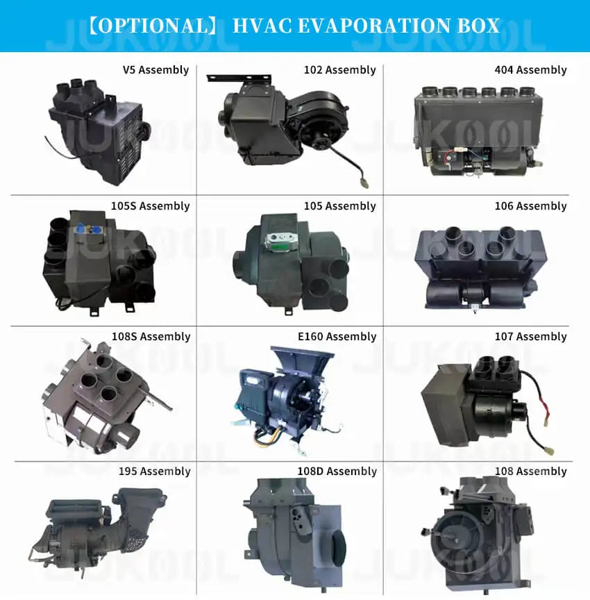 12/24/60/72 Volt Heater and air Conditioner 12v/24v Hvac Kit Dc air Conditioning Systems Parking air Condition for Electric Car