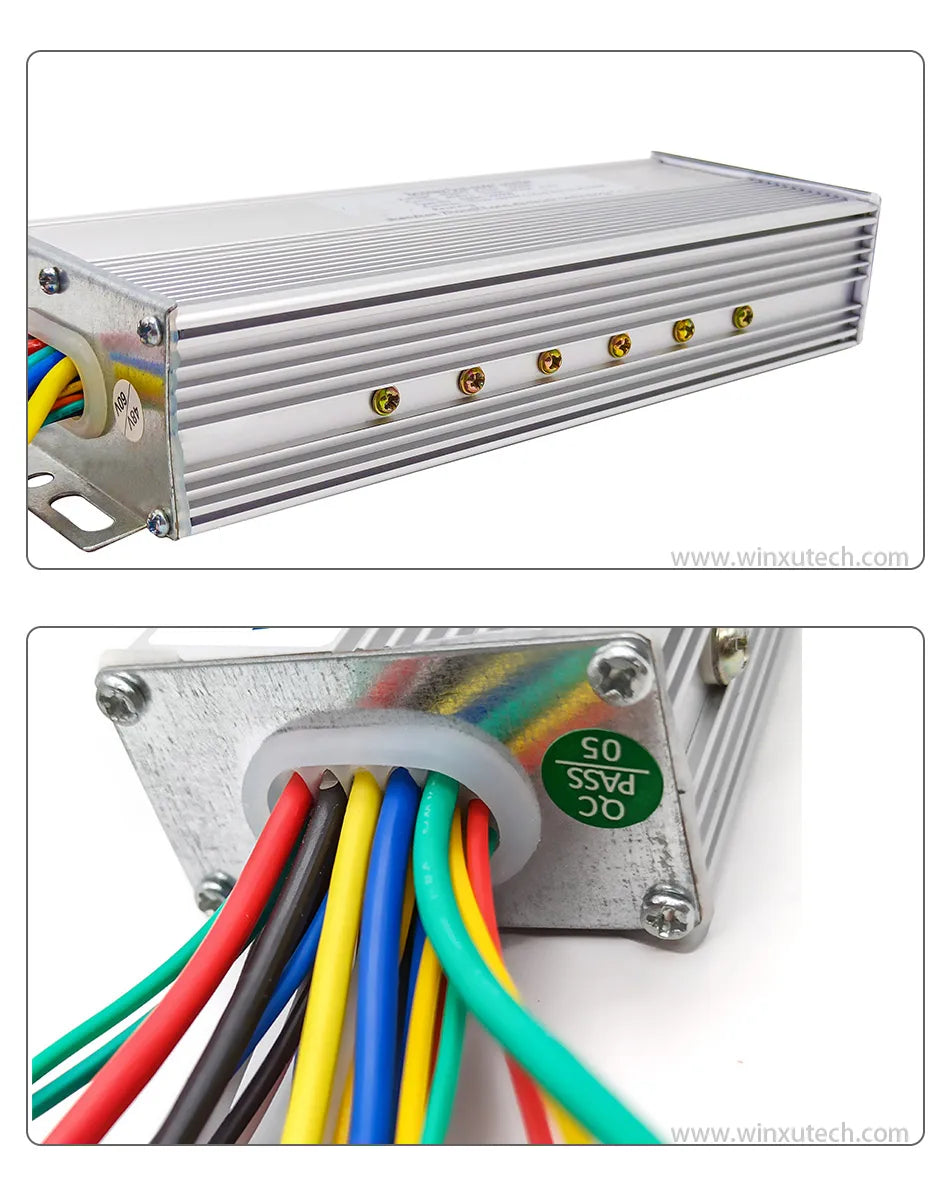 36V 48V 350W 18A E-Scooter Brushless Motor Sine Wave Controller LCD Speed Display Throttle for Electric Bicycle Scooter Tricycle