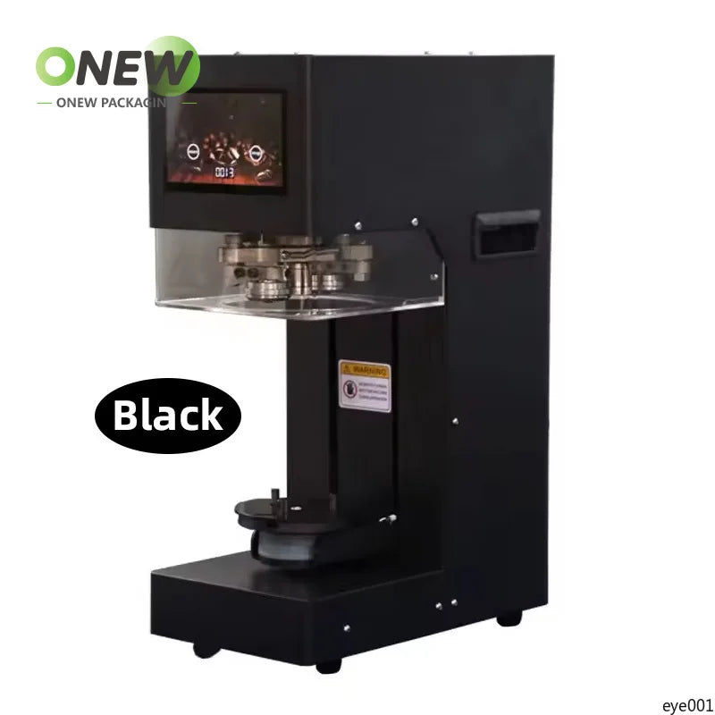 Manual/Auto Can Sealing Machine for Milk Tea Beverage Plastic & Tin Cans Seamer