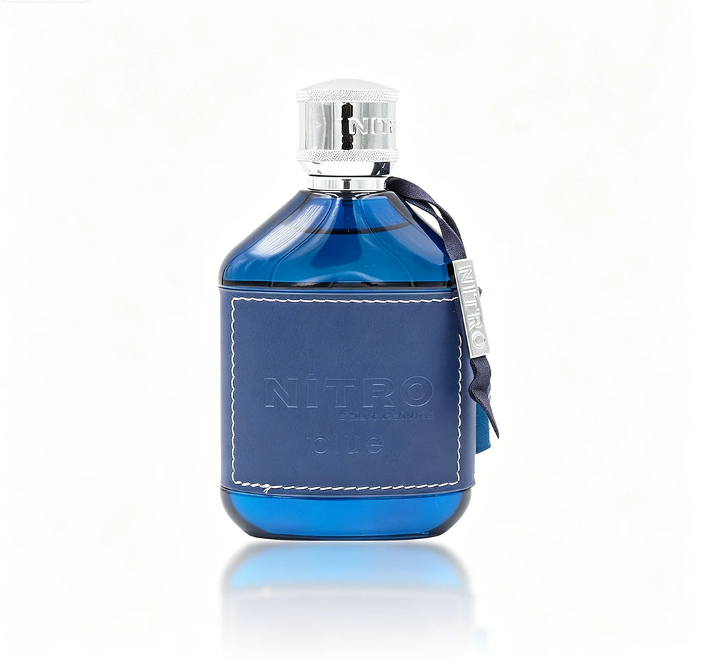 Dumont Nitro Blue 3.4 Fl Oz Eau De Toilette for Men – Fresh, Aquatic, Floral, Woody – Luxurious Long-Lasting Scent