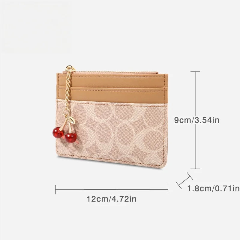 Luxury Design Wallets for Women Multi‑Function Card Holder PU Leather Female Vintage Small Card Bag Short Women's Purse