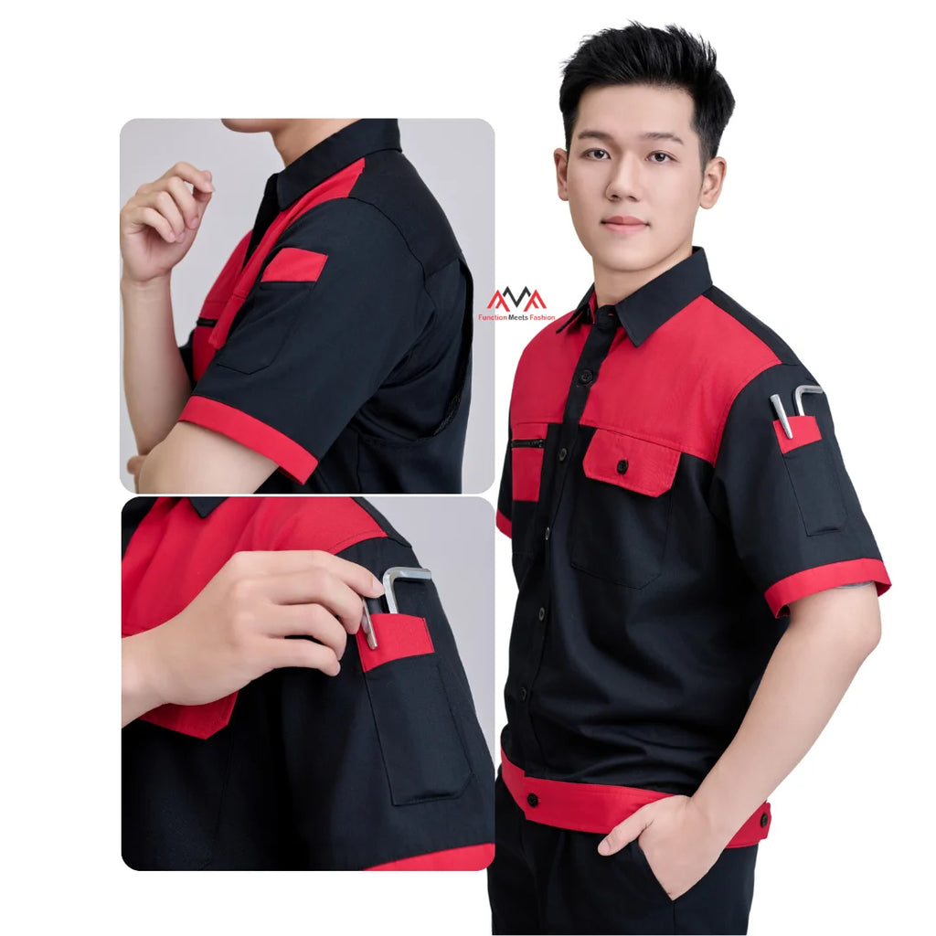Anti Flame Aramid Retardant Work Suit Set Heat-resistant Fire-resistant for Iron Metallurgy Casting Flame Retardant Workwear