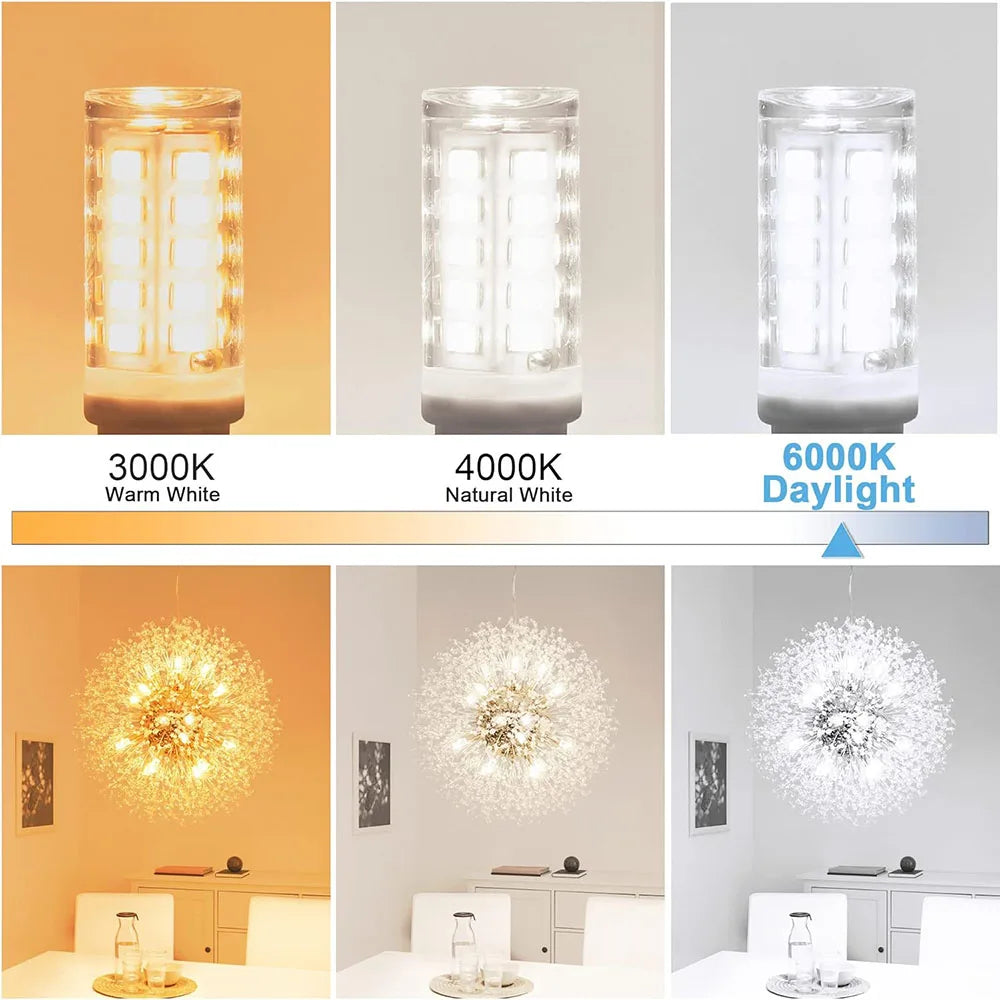 10Pcs G9 LED Lamp Brightest AC220V 230V 240V 7W Ceramic SMD 2835 LED Bulb Warm/Cool White Spotlight Replace Halogen LED Lighting