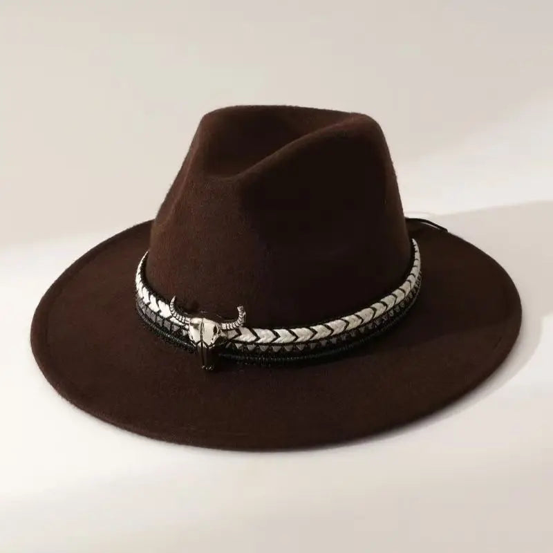 New Heart Shaped Cowboy Head Accessories Cowboy Hat Felt Hat New Men's and Women's Outdoor Hat Knight Hat
