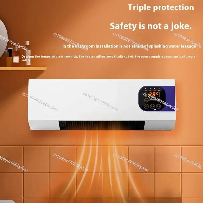 Room Air Conditioners 2000W Wall Mounted Air Conditioners with Remote Control Winter Warmer Small Multifunctional Cooling