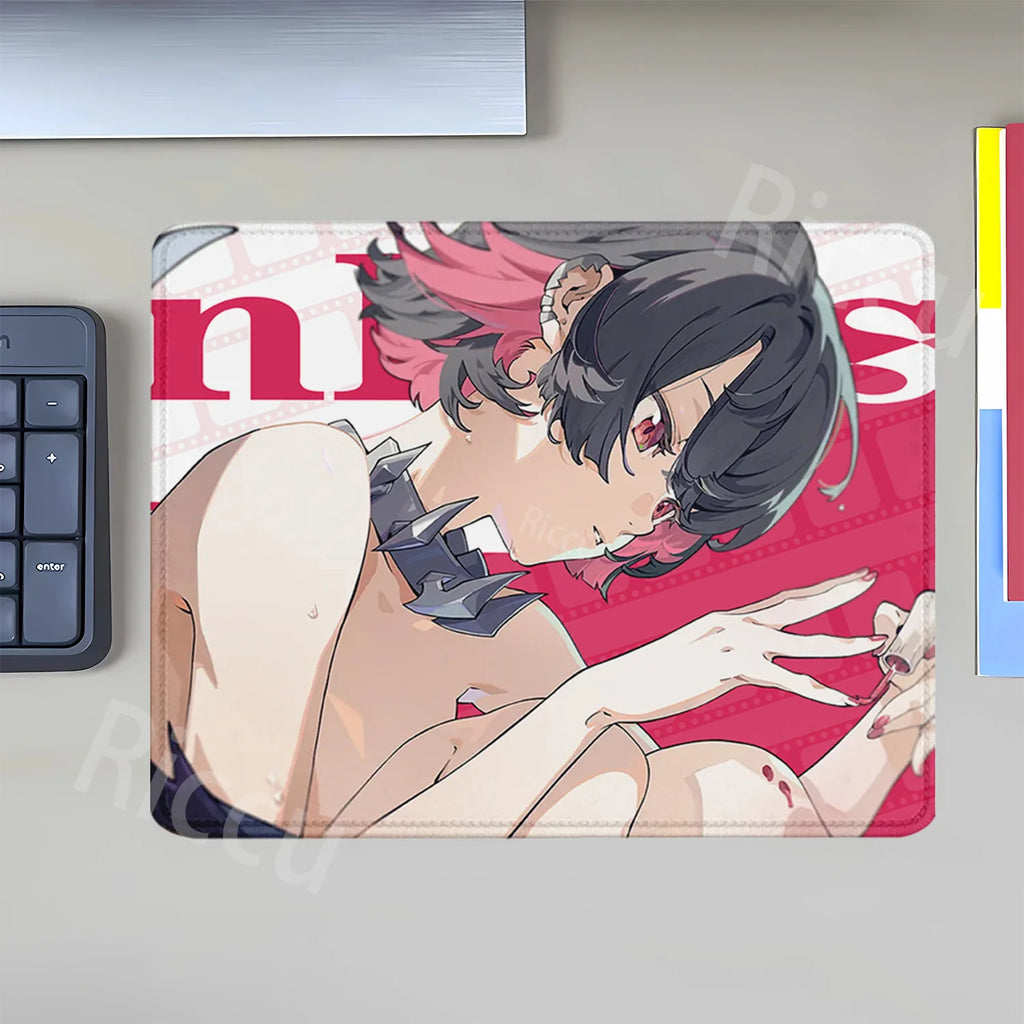 Mouse Pad Zenless Zone Zero Vivian Hoshimi Miyabi Ellen Joe Small Size Mousepad ZZZ Office accessories overlock teclado Desk Mat