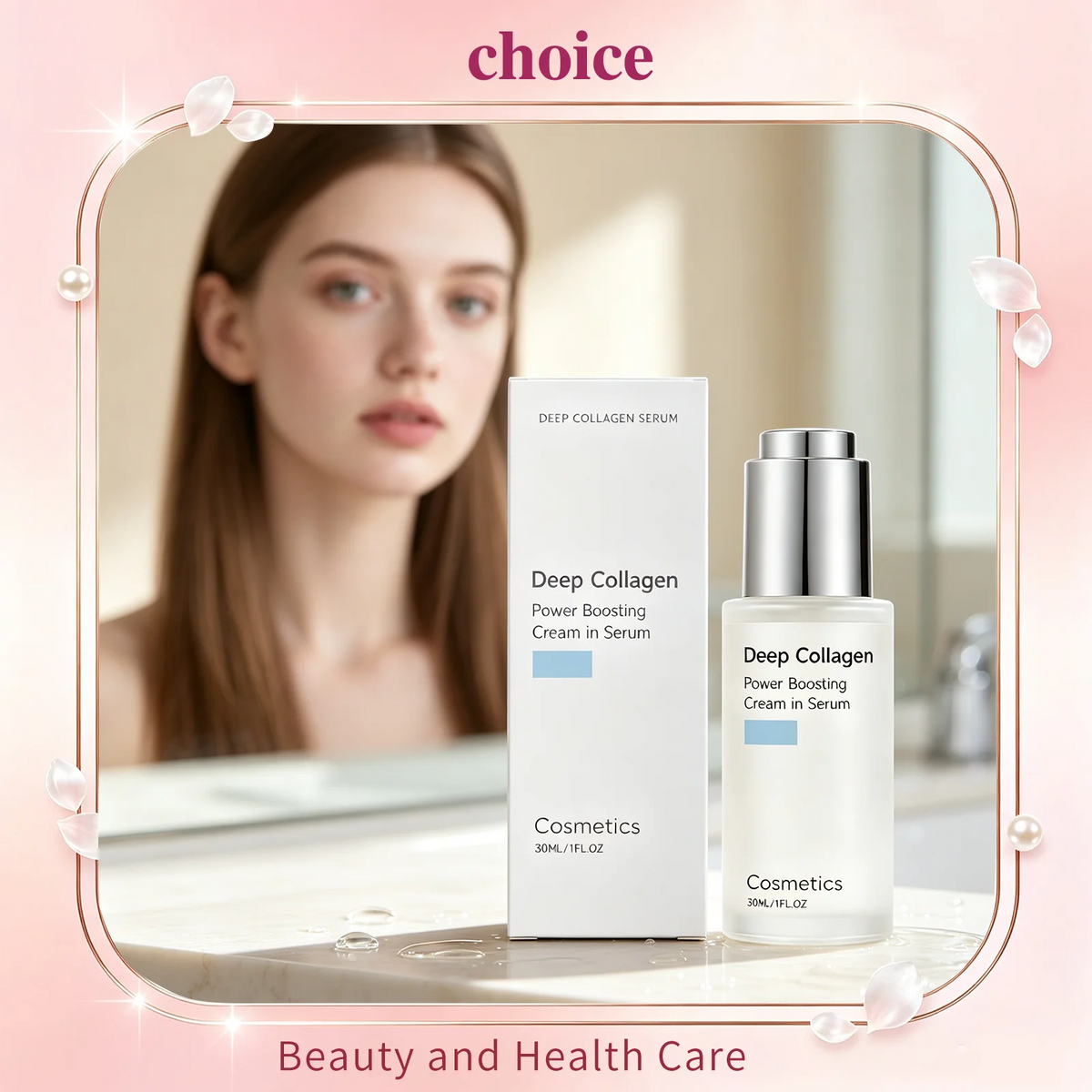 Deep Collagen Serum Lifting Facial Rejuvenation Enhanced Skin Elasticity Lightweight Gentle Pore Refining Facial Skin Care Serum