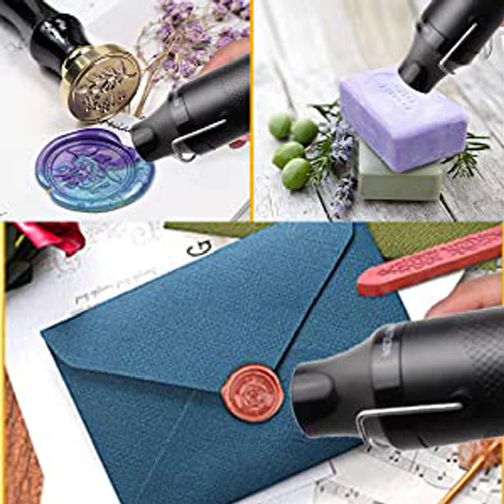 300W Hot Air Gun Portable Mini Heater for DIY Craft Embossing Shrink Wrapping PVC Multi Function Handheld Electrical Heat Tool
