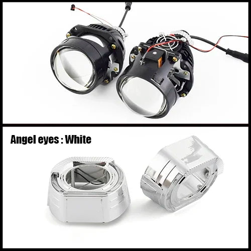 Ronan 2.5INCH 42W 6000K HD Bi-LED Projector Lens Dual LED Chips for H1 H4 H7 9005/9006 Socket Car Lossless Upgrade Retrofit